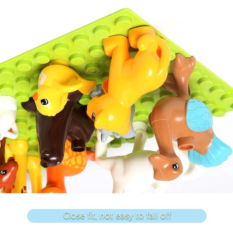 16x16 Dots Big Size Building Blocks Large Particle Baseplate DIY Bricks Base Plate Construction Toys for Children Bricks Gifts