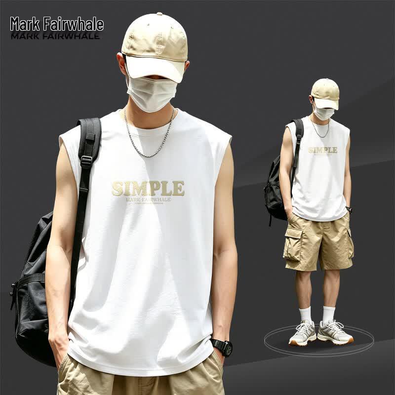 Mark Fairwhale Men's Pure Cotton Sleeveless Tank Top