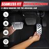 Silver Footrest Gas Brake Pedal Trim Cover For Toyota Land Cruiser LC250 24+