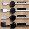 6 Pcs Magnetic Cable Clips Wire Holder Organizer Desk Cable Management Accessories for Office Car Desk Nightstand Computer
