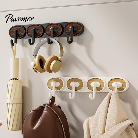 Decorative Storage Hook Adhesive Hook, Load-Bearing Wall Hanger, with High-Adhesive Backing Heavy Duty Retro Style for Bathroom Kitchen Entrance Hall