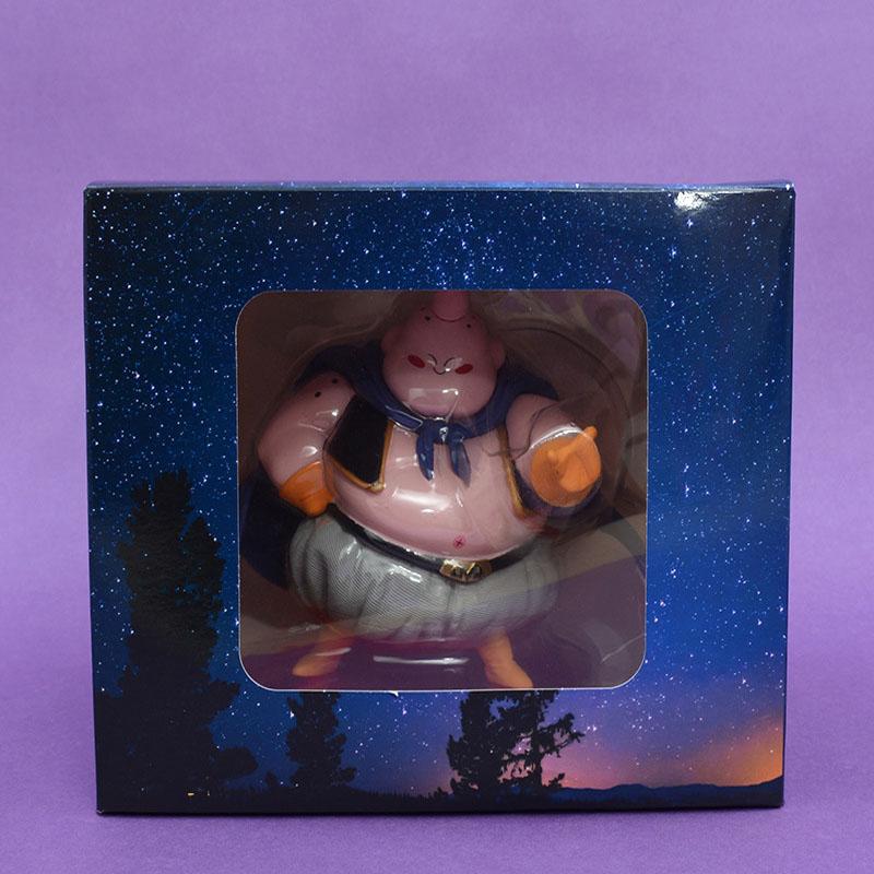 13cm Anime Dragon Ball Cute Fat Buou Pvc Model Car Ornament Desk Effigy Doll Toys Birthday Gift