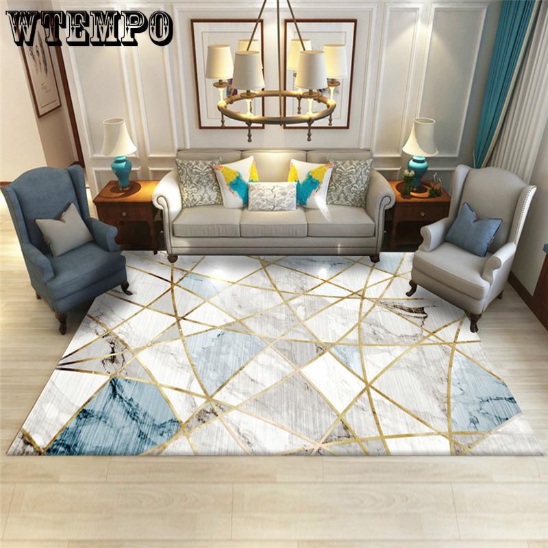 Geometric Living Room Carpet Sofa Coffee Table Carpet Bedroom Bedside Carpet Home Printed Floor Mat