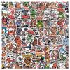 100PCS Cute Animal Graffiti Stickers Creative Cartoon Watercolor Mix Animals Aesthetic Decals DIY Decor Scrapbooking Kids Toys