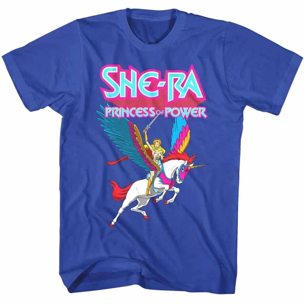 She-Ra Princess of Power on Swiftwind Men s T Shirt M