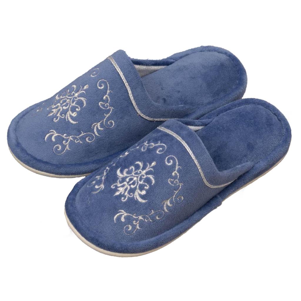 Senko NYNAS Royal Palace Free Navy Blue with Elegant 60081 Slippers, Size, Rhinestones, Design,