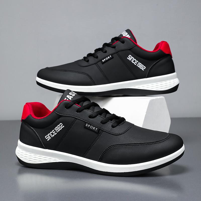 

Fashion Men Sneakers Size 48 Microfiber Leather Casual Shoes Breathable Mens Shoe Lightweight Walking Sneakers Zapatillas Hombre 39 чёрный