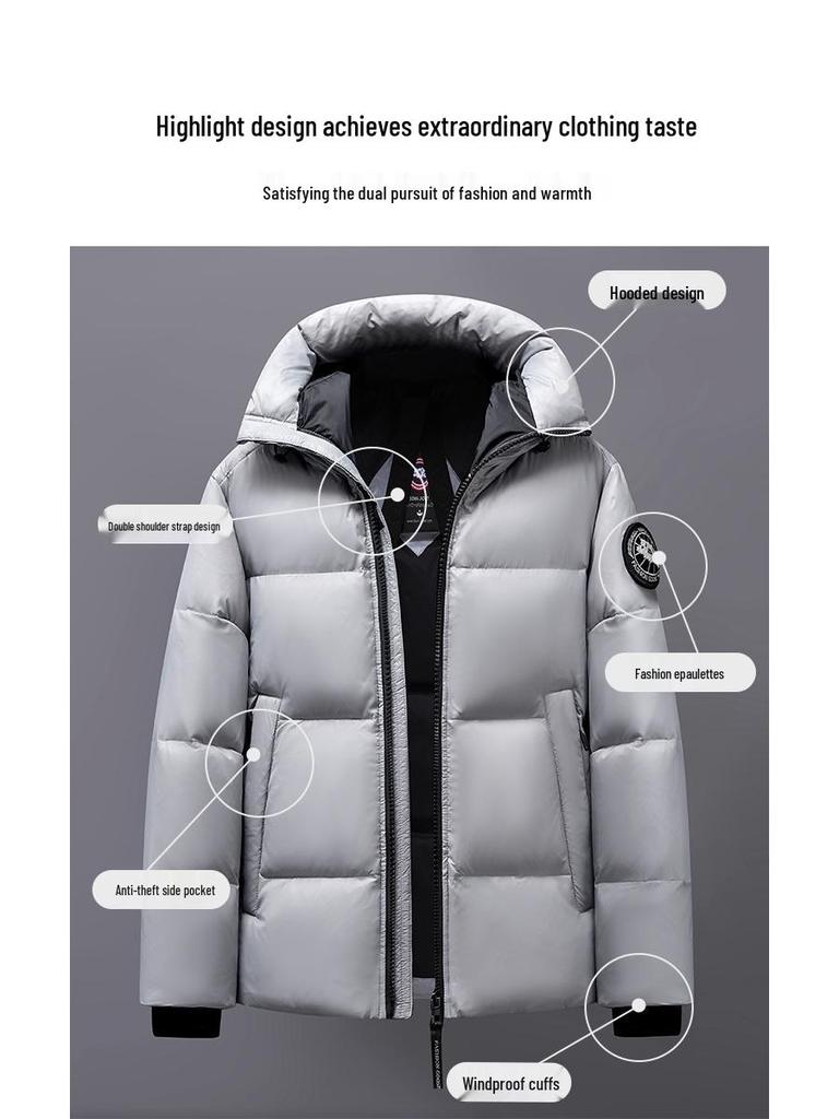 2025 Winter Unisex Casual Loose Down Jacket for Couples - Versatile and Fashionable Outerwear