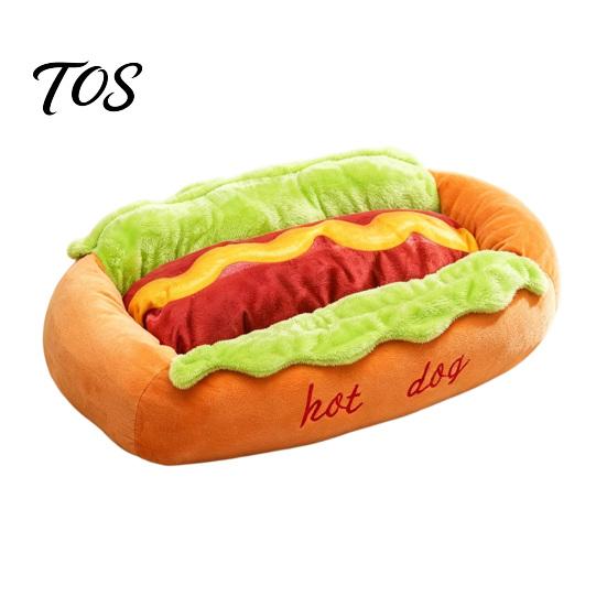Breathable Pet Sleeping Pad Hot Dog Bed, Removable Washable Mat, Cozy Plush Nest Indoor Cat Bed Cute for Small Dogs Cats Use House Dachshunds
