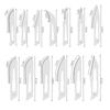 10pcs Knife Blades NO.10/11/12/15/18/20/21/22/23/24/25/60 Metal Engraving Repalce Blades DIY Wood Carving Fruit Sculpture Cutter