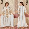 New wind-printed pajamas women's spring and autumn robes elegant and high-end long pajamas DP1191