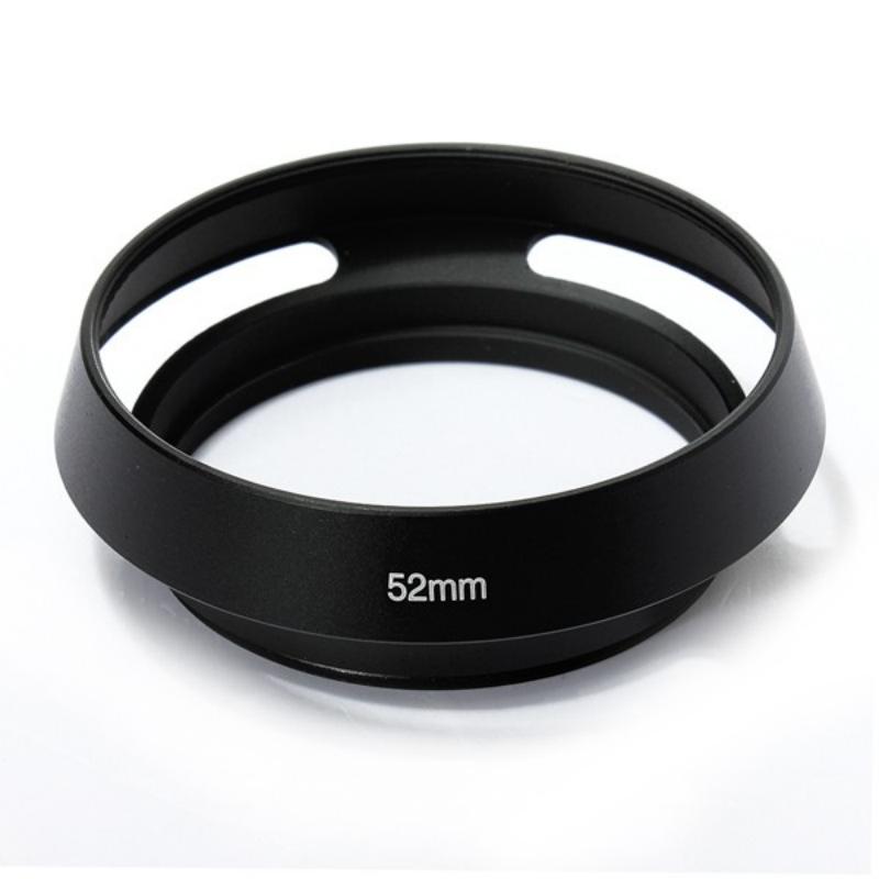 1PCS 40.5 43 46 49 52 55 58 62 67mm Black Vented Curved Metal Camera Lens Hood for Leica M for Pentax for Canon Sony for Olympus