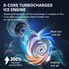8000mAh USB Hanging Neck Fan Portable Bladeless Mini Rechargeable Mute LED Digital Display Electric Fans Air Cooler New