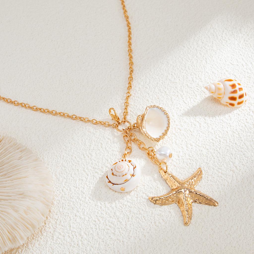 Gold Color Starfish Shell Pendant Bra Chain Summer Sexy Chest Chain Lingerie Party Jewelry 2025 Trendy Multi-layered Body Chain Accessories for Women