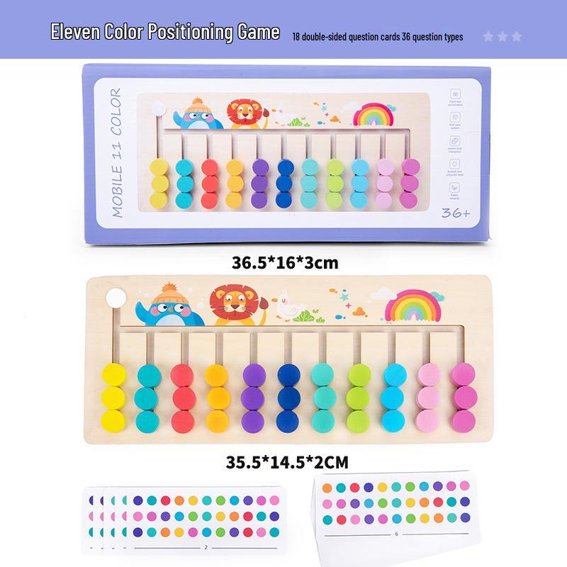 Color Logic Chess Game: Montessori Training Board for Kids Ages 3-5