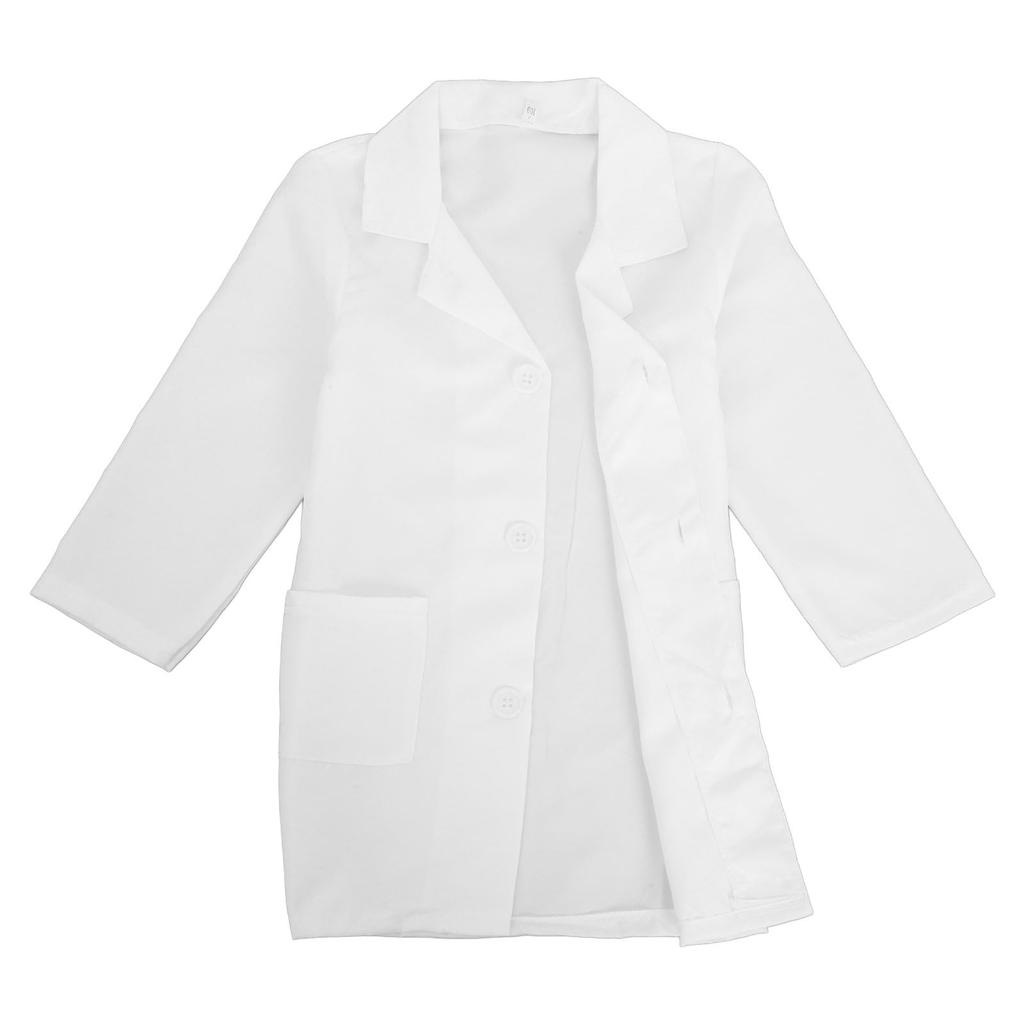 TOYANDONA Kids' Lab Coat, Doctor's Coat, Cosplay Costume, Size 110cm, ScientistDoctor, Halloween Costume, Doctor Play, Presentations, Lunch Wear,