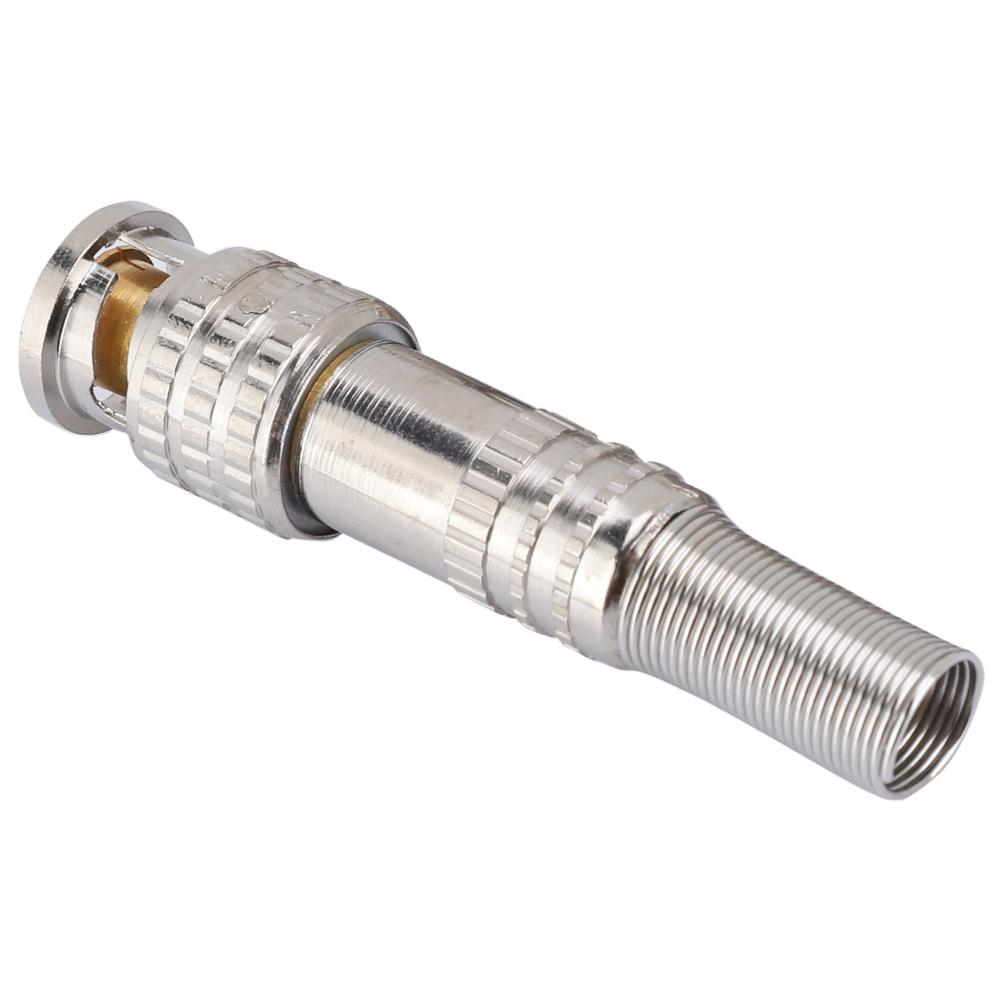 10Pcs Solderless Male BNC Connector for Surveillance Camera Systems
