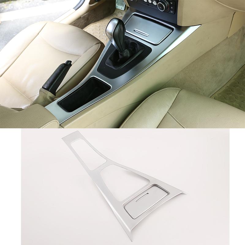 ABS Carbon Fiber Car Center Console Gear Shift Panel Frame Cover Trim For BMW 3 Series E90 E92 E93 2005-2012 LHD Car Accessories