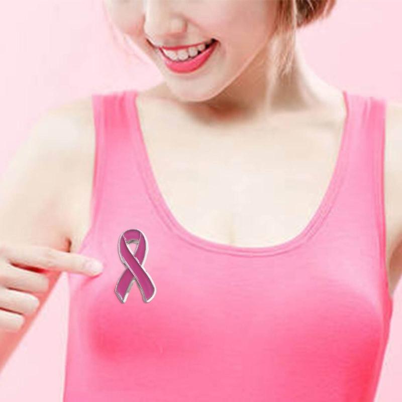 Set di Spille Ricerca e Sensibilizzazione sui Tumori al Seno Cappotto Camicia Maglione Spilla di Sicurezza