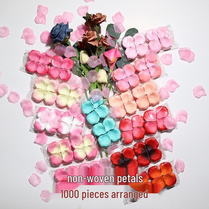 1000 Kleine Vlies-Kunstrosenblätter für Hochzeiten