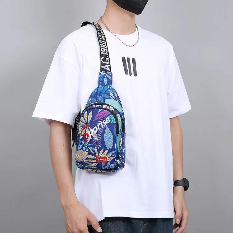 Chest Bag Men's One Shoulder Crossbody Bag Large Capacity Outdoor Sports and Leisure Fashion Small Shoulder Bag Large Capacity