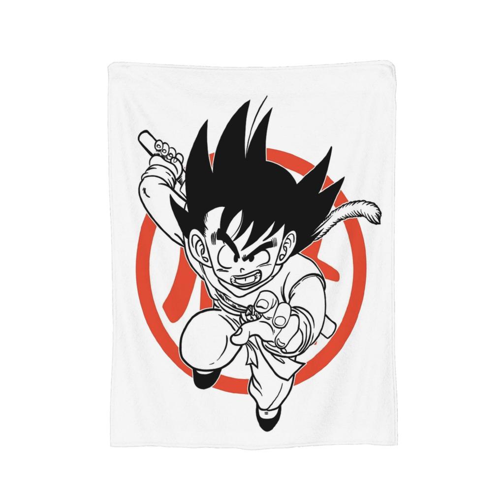 Super Saiyan DBZ Blankets Fleece Summer Air Conditioning Multifunction Throw Blankets for Bedding Bedroom Bedding Throws
