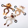 Pet Chewing Animals Donkey Shaped Dog Bite Corduroy Plush Teething Toy for Small Dogs High Quality Pet Training Supplies