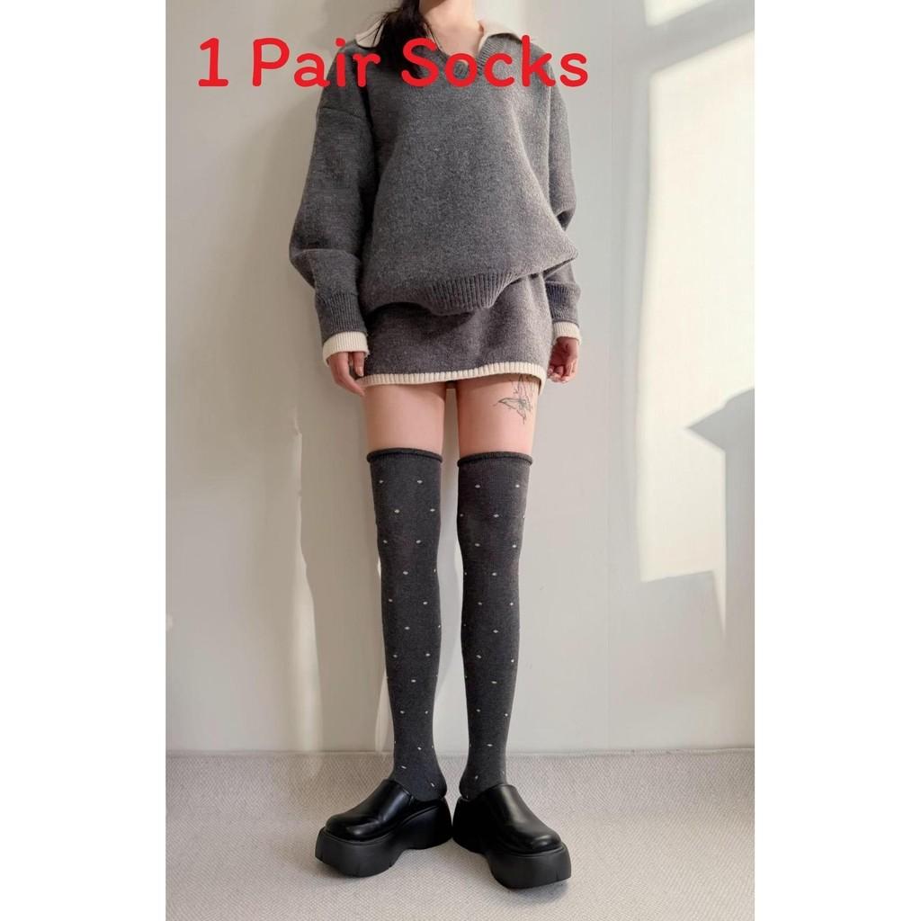 Duvet Fleece Thickened Winter Stacking Socks For Women With Warm Cotton Material