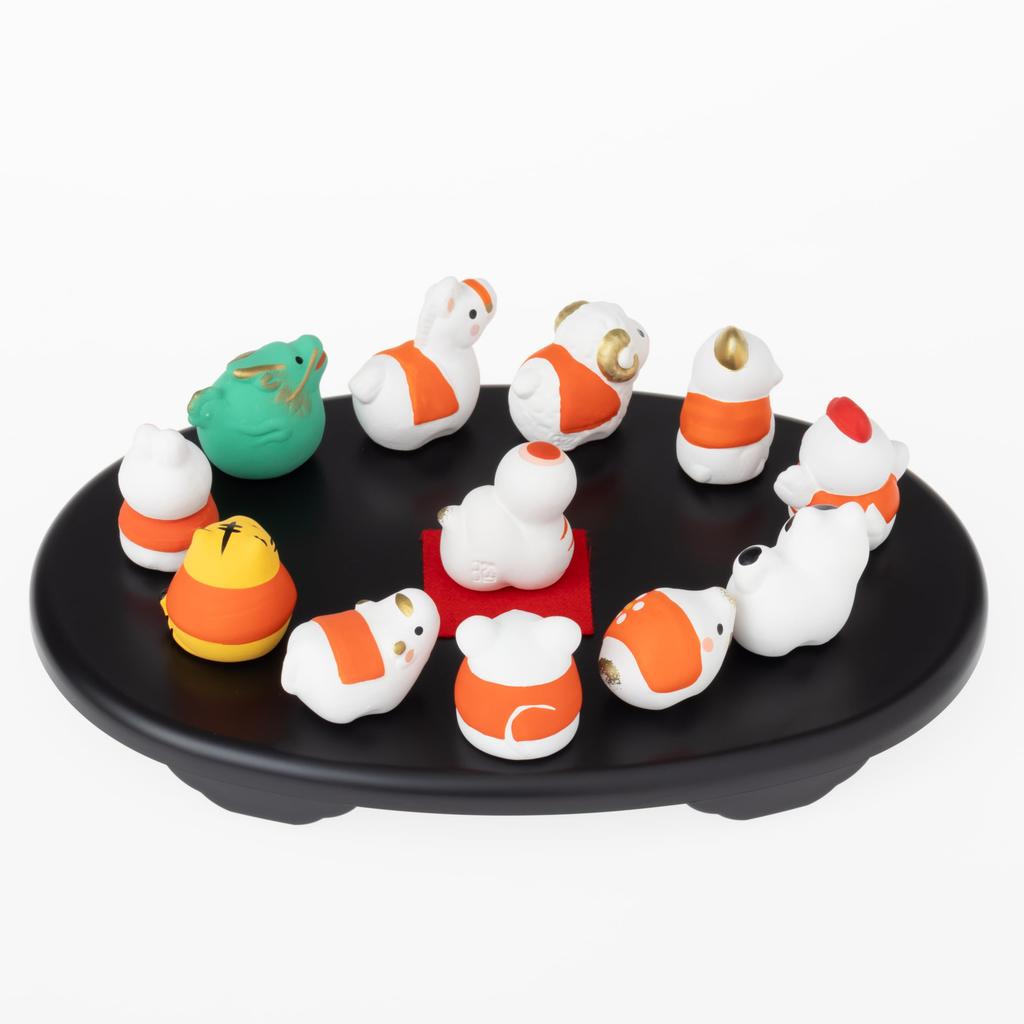 Seto Togeisha 2025 Zodiac Figurine Compact Snake Snake New Year Decoration Good Luck Lucky Zodiac Decoration Akihogama S09