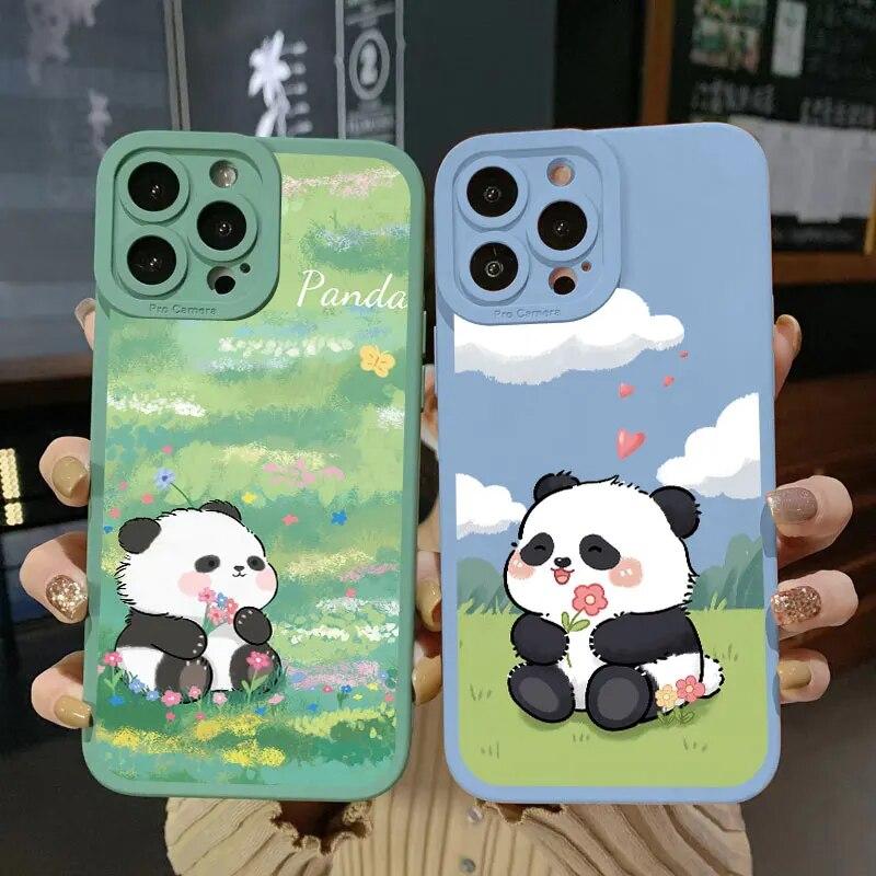 Animace Krásný telefon pro Iphone XR Max 11 Plus 6 13 Mini 7 14 X 8 12 XS Pro 6s Straight Silicon Soft TPU silikonový kryt