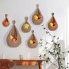 Handwoven Hanging Wall Vegetable Fruit Basket Organizer Container Decor for Kitchen Garden Mount Wall Plant Flower Onion Storage