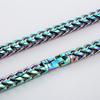 316L Stainless Steel Round Foxtail Chain Necklace for Men Women 8/10Mm Hip Hop Colorful Chunky Party Jewelry