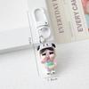 Cute Cartoon Resin Crying Girl Keychain - Doll Pendant for Bags, Backpacks, and Phones - Ideal Student Couple Gift