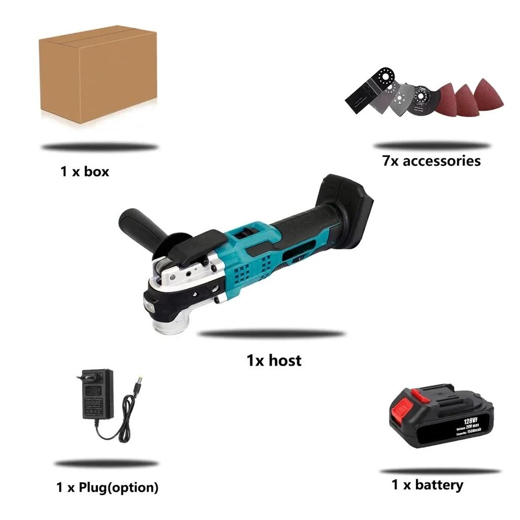 21V Oscillating Multi Function Tool Portable Electric Saw Trimming Shovel Household Woodworking Power Tool