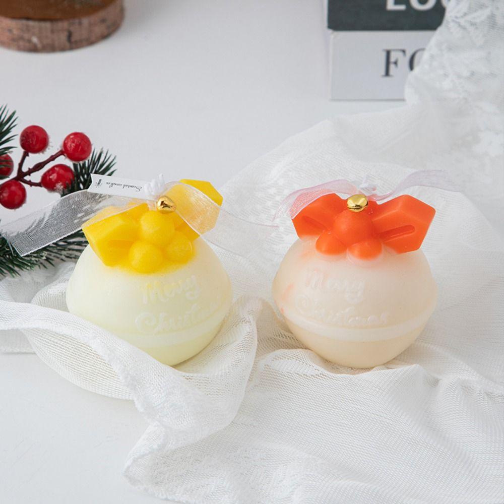 Silicone Christmas Candle Mold Small Bell Elk Candle Mold Gifts   Christmas Decoration