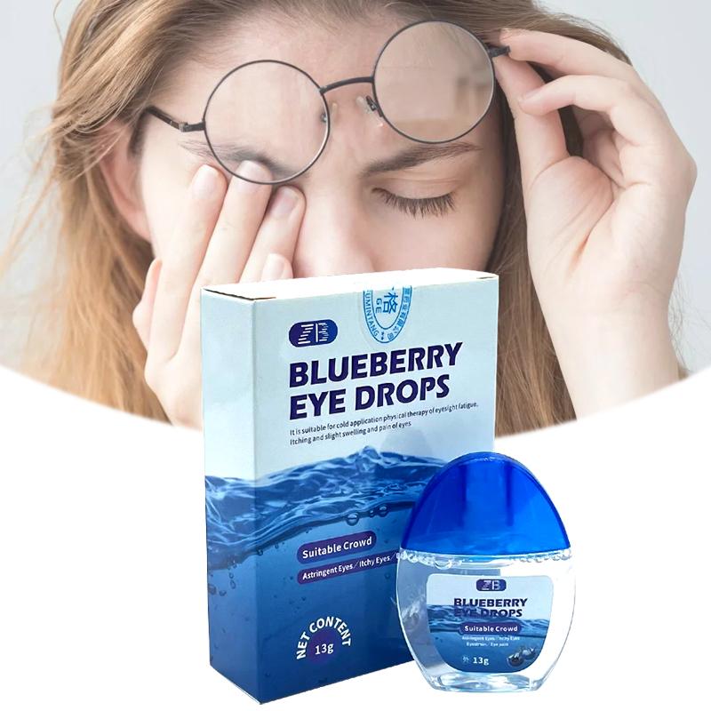 Cool Eye Drop Blueberry Essence Eye Drops Relieves Red Eyes Blurred Vision Dry Itchy Eyes Clean Detox Protect Eyesight