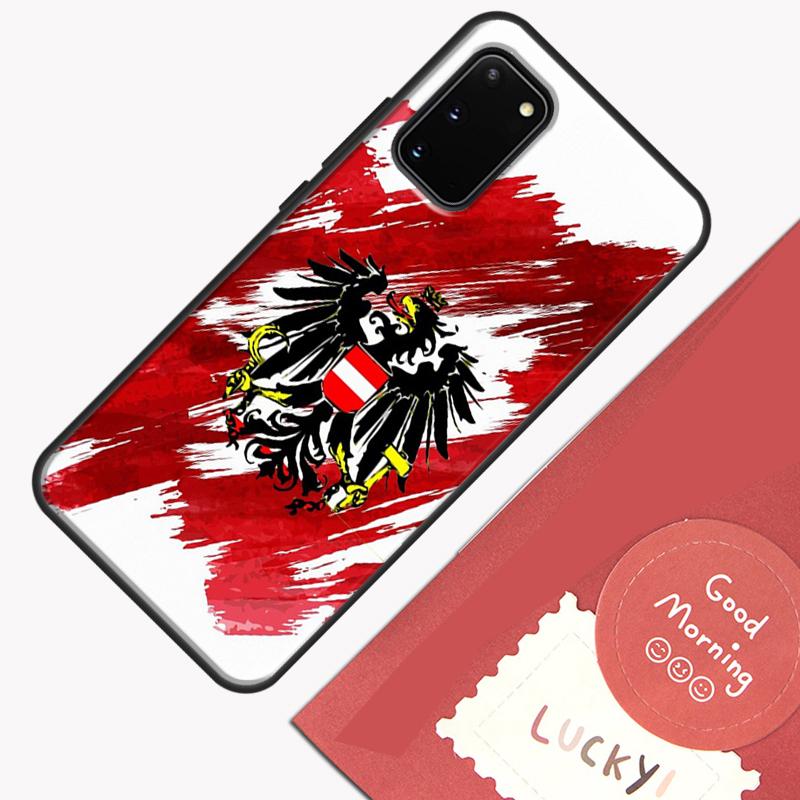 Austria Flag Phone Case For Samsung Galaxy S23 S26 Ultra S20 S21 S22 S24 S25 Plus S10 S25 FE Cover Shell