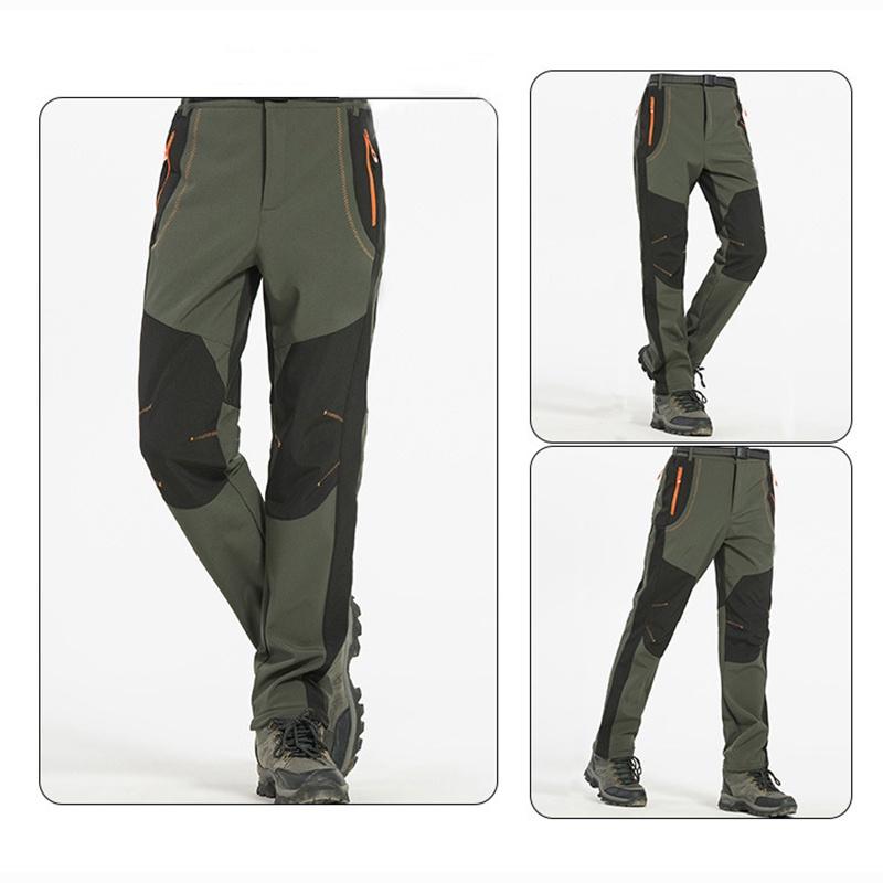 Men's Women's Warm Outdoor Hiking Ski Pants With Cozy Fleece And Waterproof Fabric