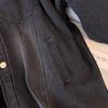 Denim Jacket Blouse Shirt for Women Long Sleeve Fleece Thicked Casual Vintage Oversize Plaid Loose Coat Top