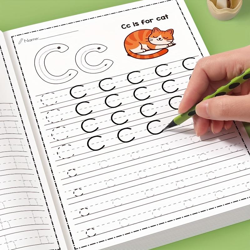32-seitiges A-Z Alphabet Übungsbuch - Interaktives Lernen & Kreative Bunte Aktivitäten Entwickelt Schreibfähigkeiten Zurück-Zu-