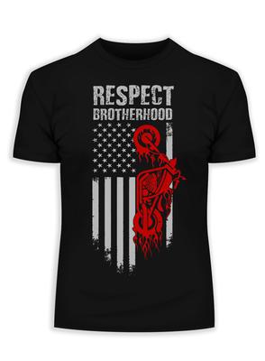 American Chopper Biker Outlaw With USA Flag