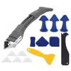 Caulking Finisher Tools Plastic Glass Glue Scraper Sealing Grouting Caulk Nozzles Kit