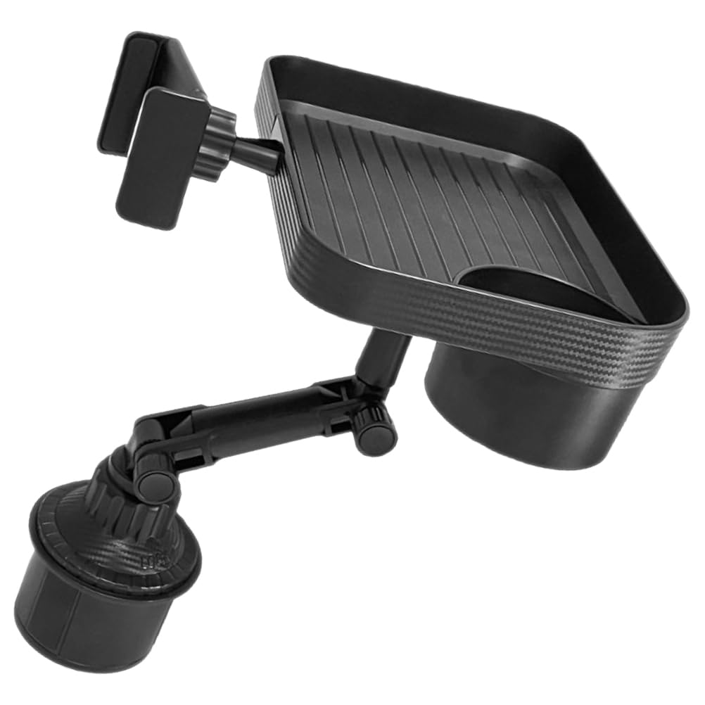LALADEFIEE Car Cup Holder Car Food Tray Automotive Cup Holder Phone Stand Trip with Tray