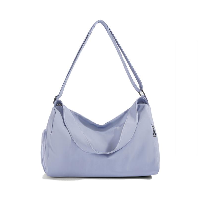 Soft Structured Shoulder Bag for Women Fashionable Everyday Tote with Wide Strap and Side Zipper Pockets