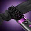 Portable Hair Straightener Brush 4 Temperature Adjustable LED Display Fast Heating Cordless Electric Hot Brush Curly Hair Styling Detangling Comb