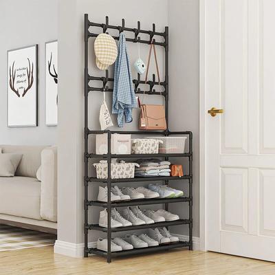 Five Layer Shoe Rack Simple Shoe Rack Integrated Storage Rack Household Shoe Rack Multifunctional Clothes Rack
