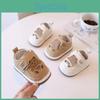 Baby Soft Sole Shoes For Infants With Adjustable Magic Tape And Cartoon Print Design