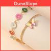 European Style Ladies Anklet Set With Geometric Alloy Design For Casual Wear