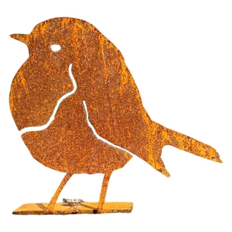 Bird Iron Decoration Outdoor Gardening Bird Shape Crafts Fence Retros Garden Decorations
