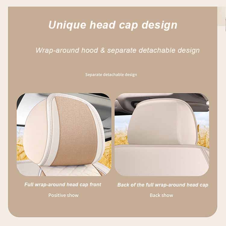 Full Envelope Car Seat Cover Breathable Seat Cover Linen Special Cushion Four Seasons Universal Seat Cushion